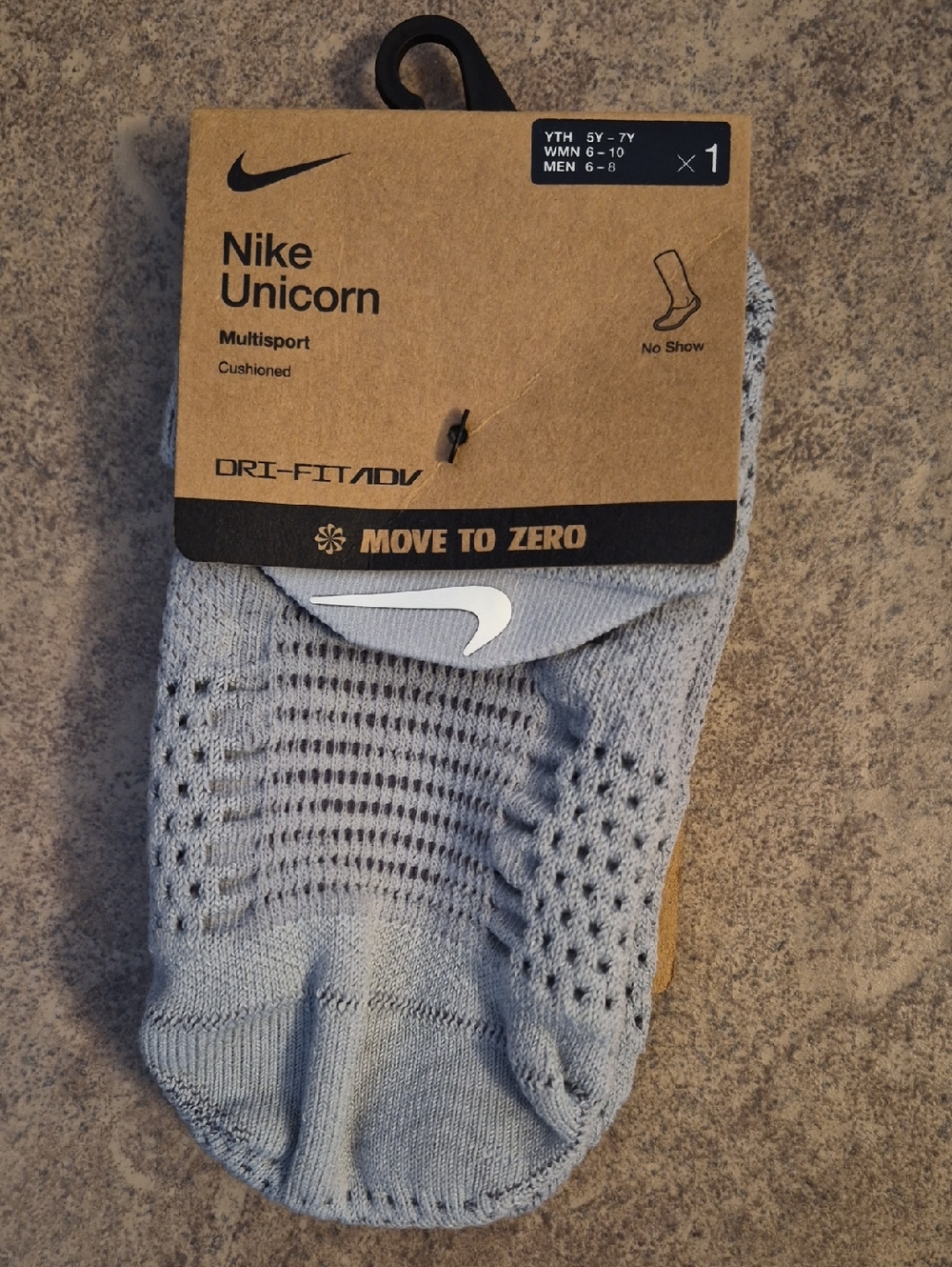 Nike No-Show Cushioned Socks - Light Blue